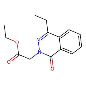 Ethyl 2-(4-ethyl-1-oxophthalazin-2(1H)-yl)acetate structure