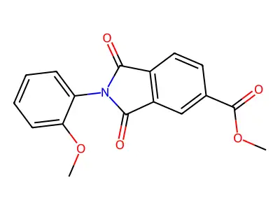 methyl 2-(2-methoxyphenyl)-1,3-dioxo-2,3-dihydro-1H-isoindole-5-carboxylate structure
