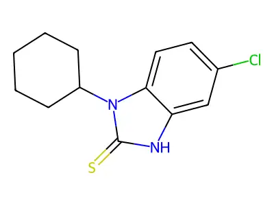 5-氯-1-环己基-1H-苯并咪唑-2-硫醇 structure