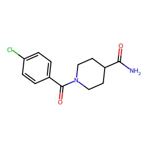 1-(4-Chlorobenzoyl)piperidine-4-carboxamide structure