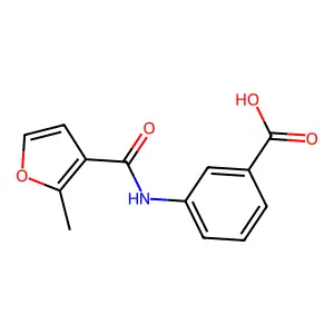 3-[(2-Methyl-3-furoyl)amino]benzoic acid structure