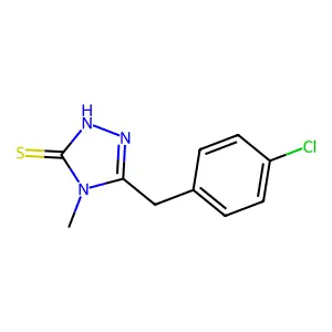 5-(4-chlorobenzyl)-4-methyl-4H-1,2,4-triazole-3-thiol structure