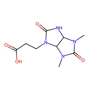 3-(4,6-Dimethyl-2,5-dioxohexahydroimidazo[4,5-d]imidazol-1(2H)-yl)propanoic acid structure