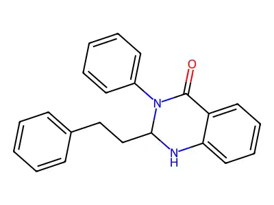 3-Phenyl-2-(2-phenylethyl)-1,2,3-trihydroquinazolin-4-one structure