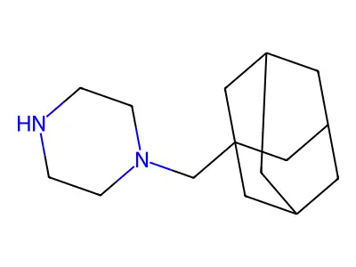 1-(1-Adamantylmethyl)piperazine structure