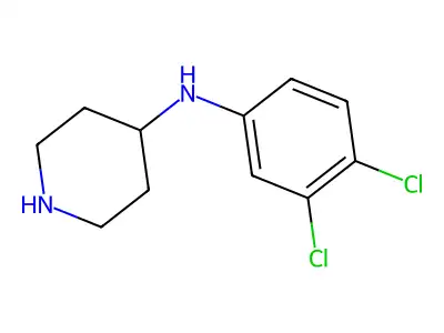N-(3,4-dichlorophenyl)piperidin-4-amine structure
