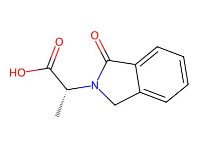 2-(1-Oxo-1,3-dihydro-2H-isoindol-2-yl)propanoic acid structure