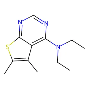 N,N-diethyl-5,6-dimethylthieno[2,3-d]pyrimidin-4-amine structure
