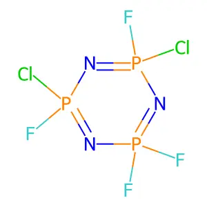 1,3,5,2,4,6-Triazatriphosphorine, 2,4-dichloro-2,4,6,6-tetrafluoro- structure