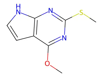 4-Methoxy-2-methylsulfanyl-7H-pyrrolo(2,3-d)pyrimidine structure