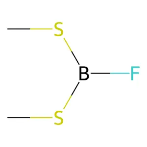 Fluoro-bis(methylthio)borane structure