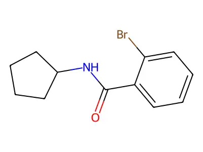 2-溴-N-环戊基苯甲酰胺 structure