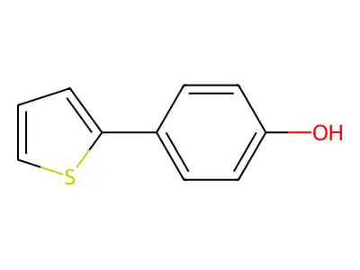 4-Thiophen-2-ylphenol structure
