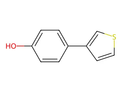 4-(Thiophen-3-yl)phenol structure