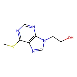 2-[6-(Methylsulfanyl)-9h-purin-9-yl]ethanol structure
