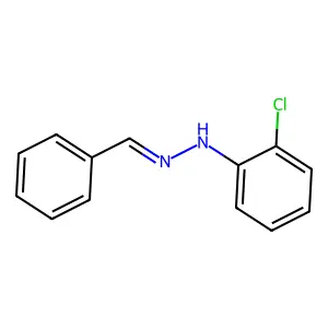 1-Benzylidene-2-(2-chlorophenyl)hydrazine structure