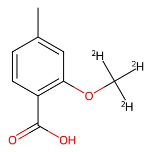2-Methoxy-4-methylbenzoic acid structure