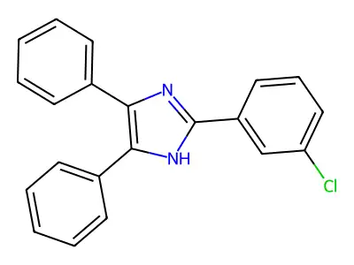 2-(3-Chlorophenyl)-4,5-diphenyl-1H-imidazole structure