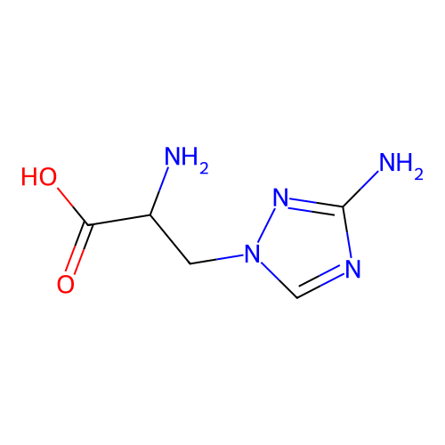 alpha,3-Diamino-1H-1,2,4-triazole-1-propanoic acid structure