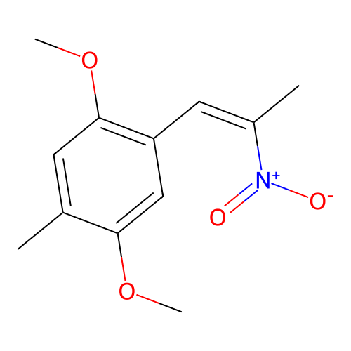 1,4-Dimethoxy-2-methyl-5-(2-nitroprop-1-enyl)benzene structure