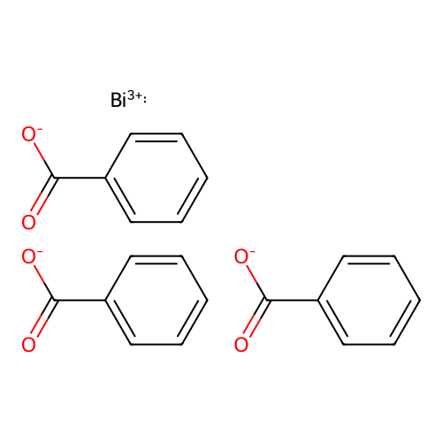 Bismuth tribenzoate structure