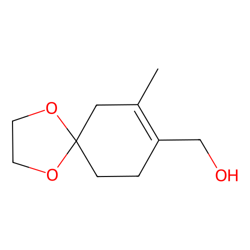 (7-Methyl-1,4-dioxaspiro[4.5]dec-7-en-8-yl)methanol structure