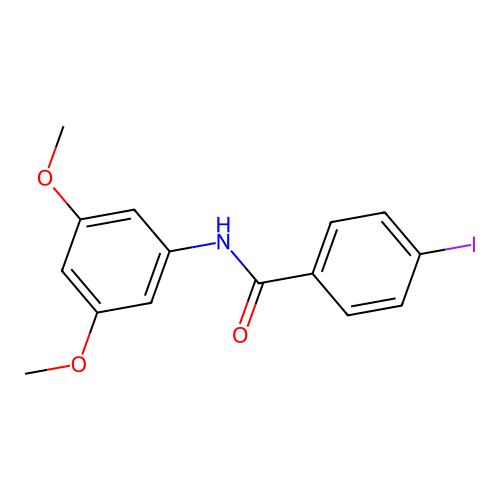 N-(3,5-dimethoxyphenyl)-4-iodobenzamide structure