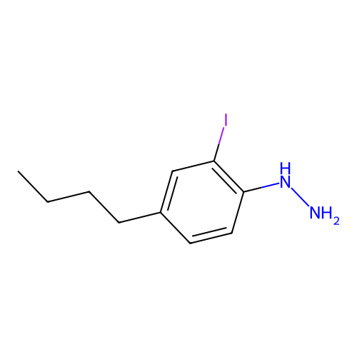 (4-Butyl-2-iodophenyl)hydrazine structure