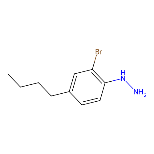 (2-Bromo-4-butylphenyl)hydrazine structure