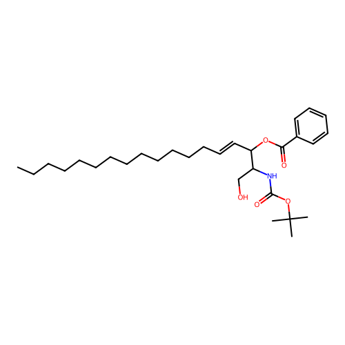 2-(Boc-amino)-1-hydroxy-4-octadecen-3-yl (2S,3R,E)-Benzoate structure