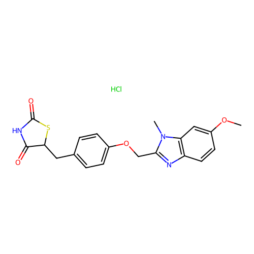 Rivoglitazone hydrochloride structure