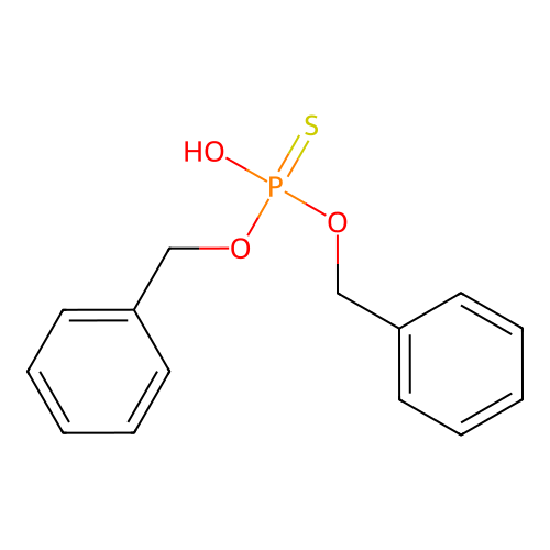 O,O-Dibenzyl S-hydrogen phosphorothioate structure