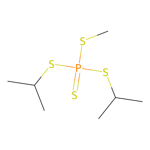 Methyl dipropan-2-yl phosphorotetrathioate structure