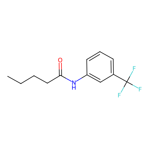 N-(3-(trifluoromethyl)phenyl)pentanamide structure