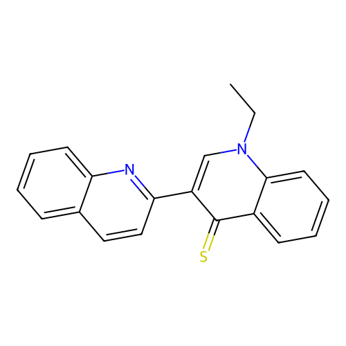 1'-ethyl-2,3'-biquinoline-4'(1'H)-thione structure