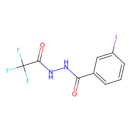 3-iodo-N'-(trifluoroacetyl)benzohydrazide structure