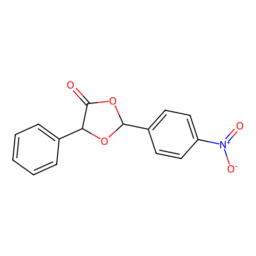 2-(4-Nitrophenyl)-5-phenyl-1,3-dioxolan-4-one structure
