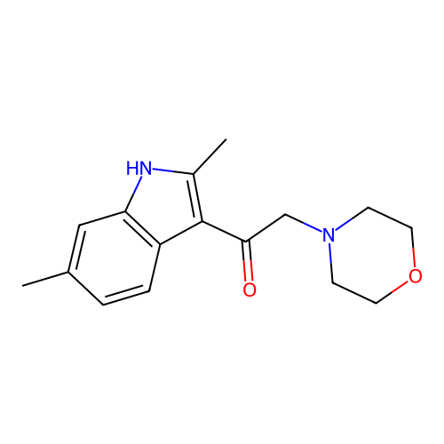 1-(2,6-Dimethyl-1H-indol-3-yl)-2-morpholin-4-yl-ethanone structure