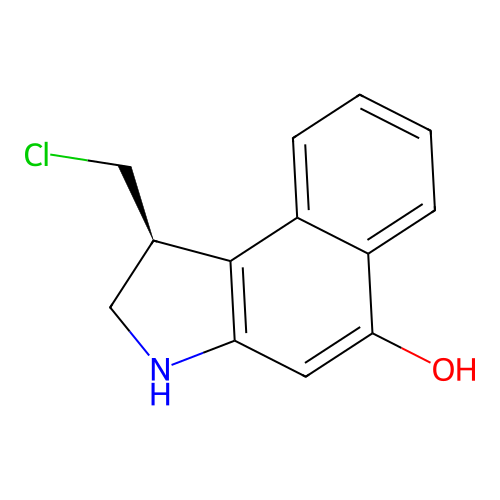 (S)-1-(chloromethyl)-2,3-dihydro-1H-benzo[e]indol-5-ol structure