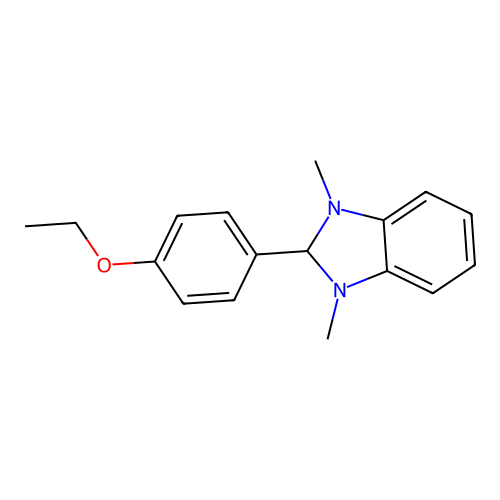 2-(4-ethoxyphenyl)-1,3-dimethyl-2,3-dihydro-1H-benzimidazole structure