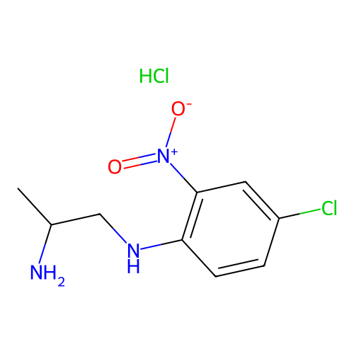 N~1~-(4-chloro-2-nitrophenyl)propane-1,2-diamine hydrochloride structure