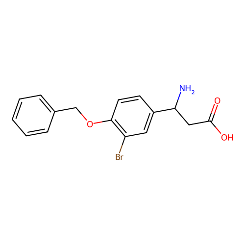 3-Amino-3-[4-(benzyloxy)-3-bromophenyl]propanoic acid structure