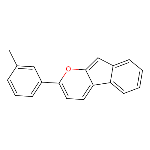2-(3-Methylphenyl)indeno[2,1-b]pyran structure