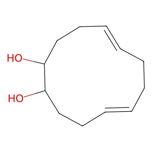 5,9-Cyclododecadien-1,2-diol structure
