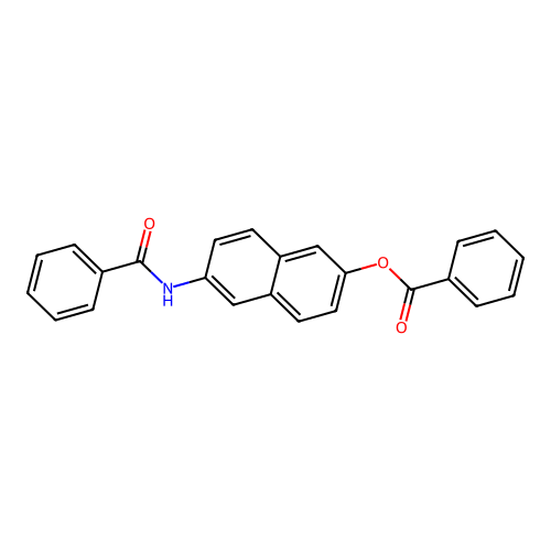 (6-Benzamidonaphthalen-2-yl) benzoate structure
