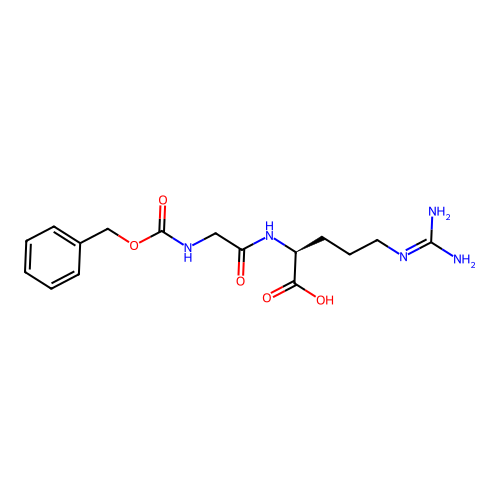 ((Benzyloxy)carbonyl)glycyl-L-arginine structure