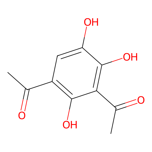 1,3-Diacetyl-2,4,5-trihydroxybenzene structure