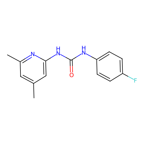 1-(4,6-Dimethylpyridin-2-yl)-3-(4-fluorophenyl)urea structure