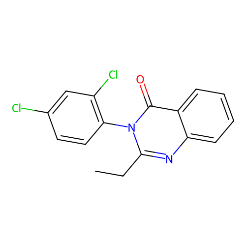 3-(2,4-dichlorophenyl)-2-ethylquinazolin-4(3H)-one structure