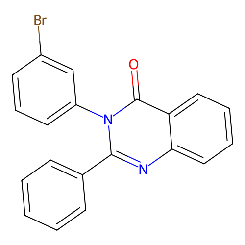 3-(3-bromophenyl)-2-phenylquinazolin-4(3H)-one structure
